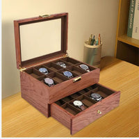 Wooden watch box with 20 compartments