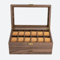 Wooden Watch Box with 24 Compartments