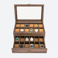 Wooden Watch Box with 24 Compartments