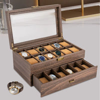 Wooden Watch Box with 24 Compartments