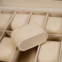 Leather watch box with 12 compartments