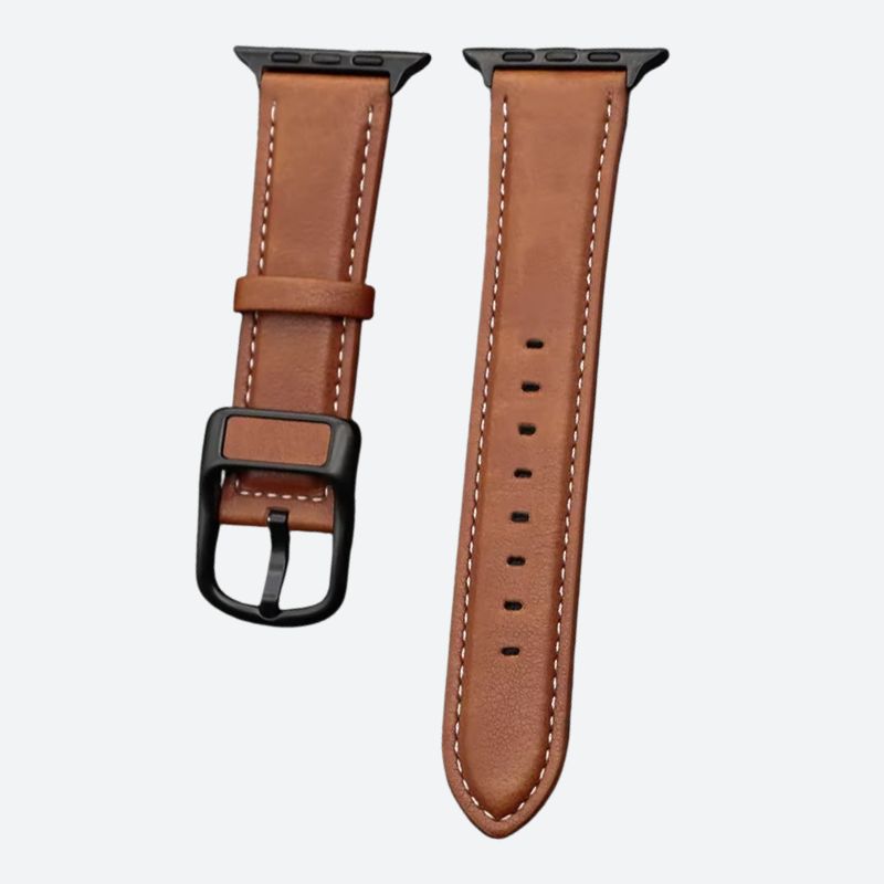 Stitched Leather Watch Strap