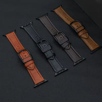 Stitched Leather Watch Strap