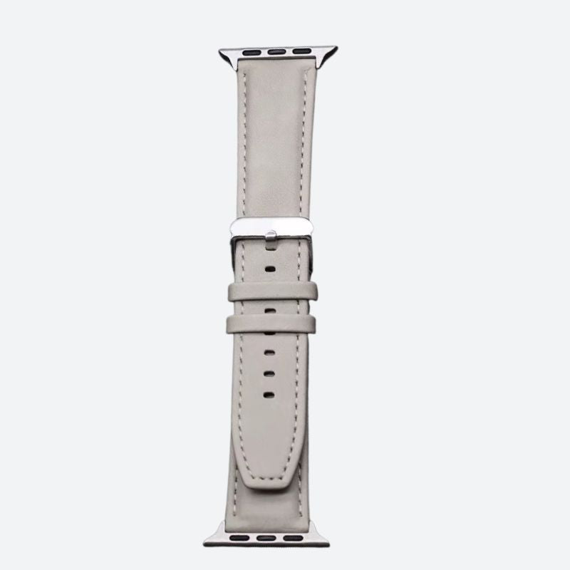 Leather and Silicone Watch Strap