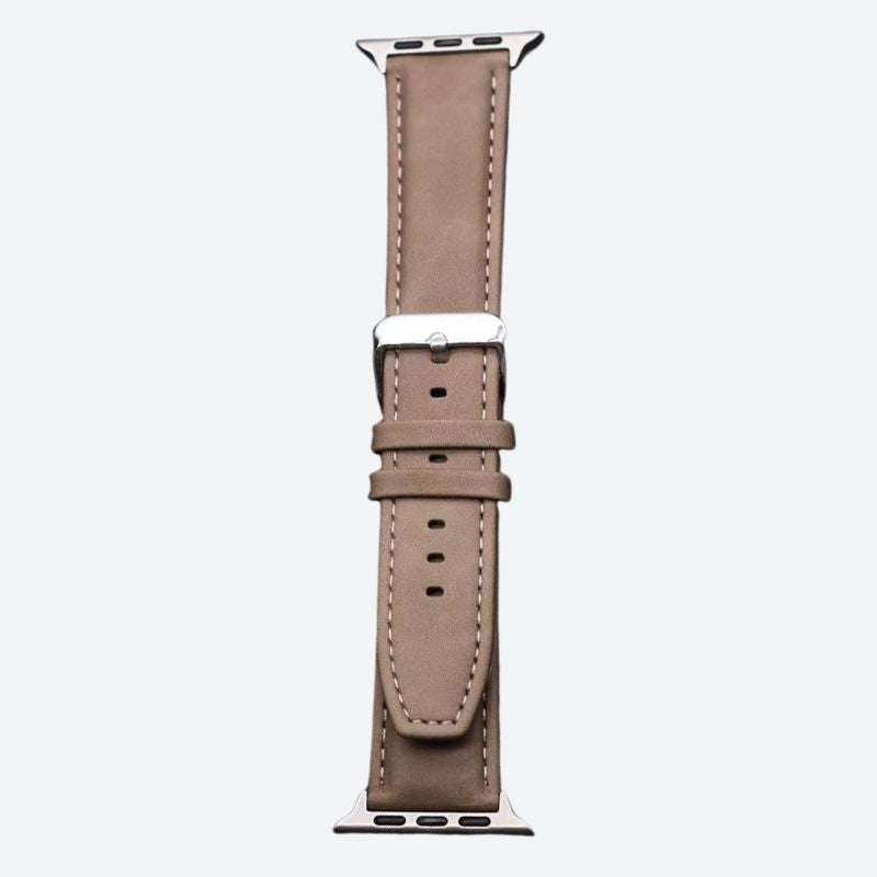 Leather and Silicone Watch Strap