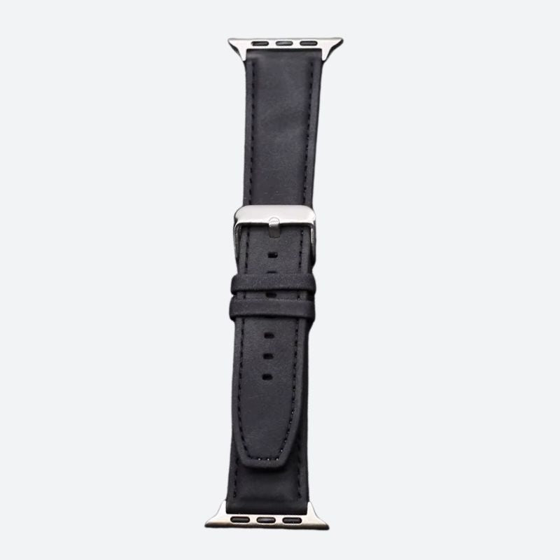 Leather and Silicone Watch Strap