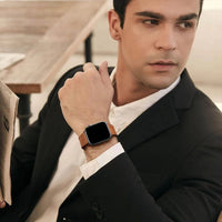 Leather and Silicone Watch Strap