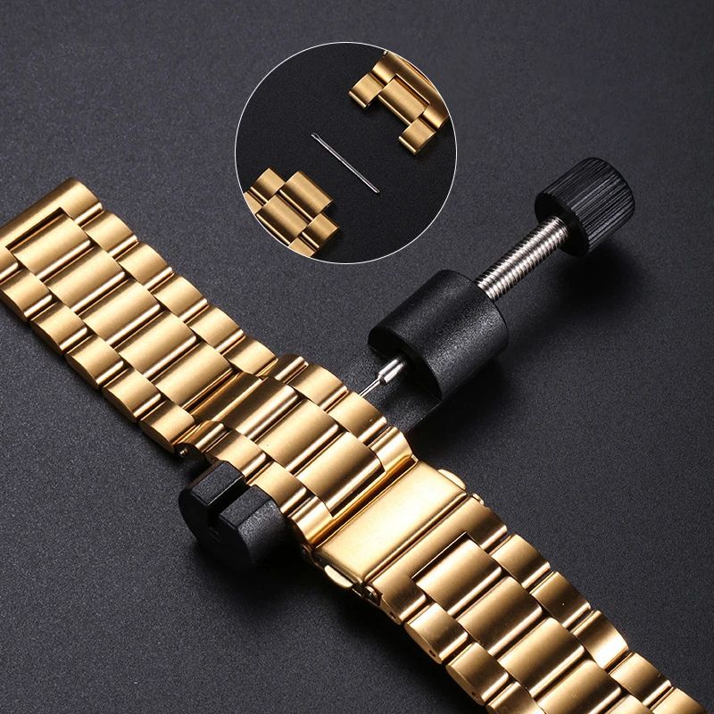 Stainless steel link smartwatch bracelet
