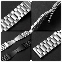 Stainless steel link smartwatch bracelet