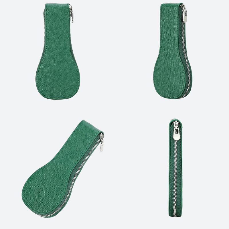 Leather Travel Zippered Watch Case
