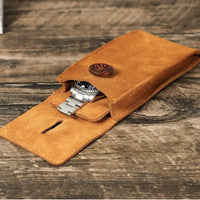 Travel Suede Watch Case