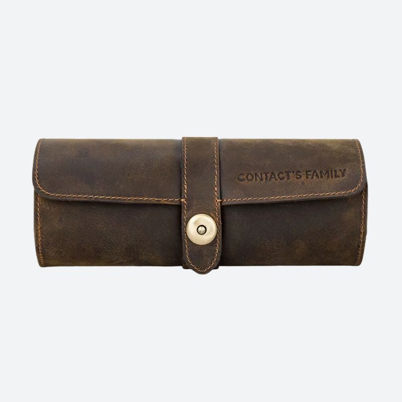 Leather Travel Watch Case