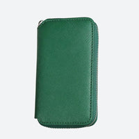 Leather travel watch case with 2 compartments
