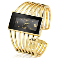 Vintage Women's Openwork Bangle Watch, Rectangular Dial