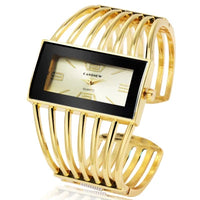 Vintage Women's Openwork Bangle Watch, Rectangular Dial