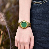 Women's Wooden Watch with a Clean Dial and Natural Colors