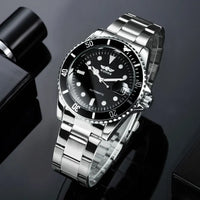 Automatic Watch with Steel Bracelet and Diving Style