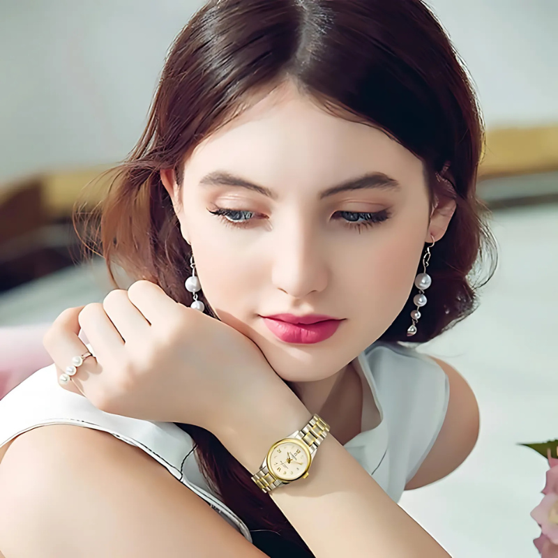 Women's Automatic Watch, Two-Tone Steel, Crystal Dial