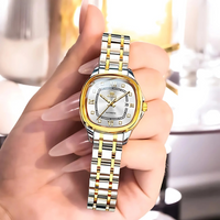 Women's Automatic Watch with Two-Tone Strap & Phosphorescent Hands
