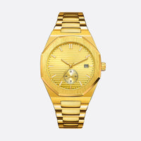 Men's Automatic Gold Watch, Octagonal Design