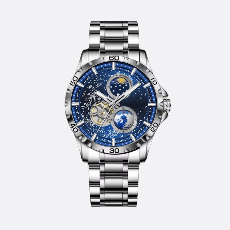 Men's Automatic Watch, Waterproof, Galaxy Design