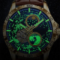 Men's Automatic Watch, Water Resistant, Galaxy Design