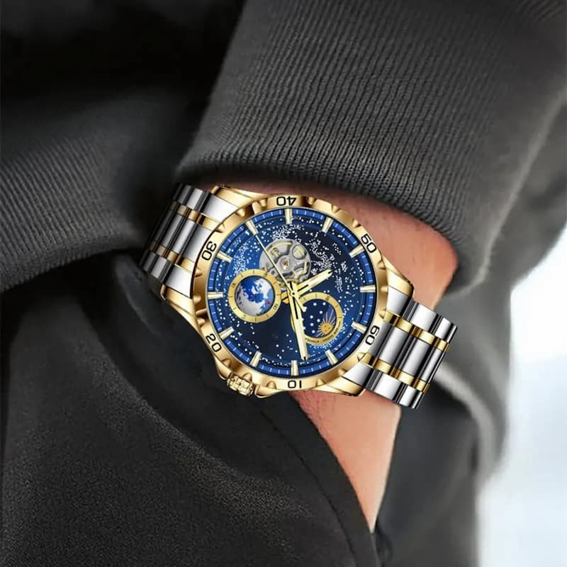Men's Automatic Watch, Water Resistant, Galaxy Design
