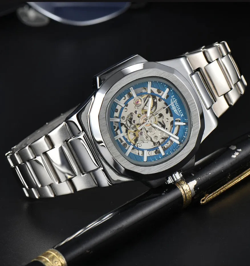 Modern Men's Automatic Skeleton Watch