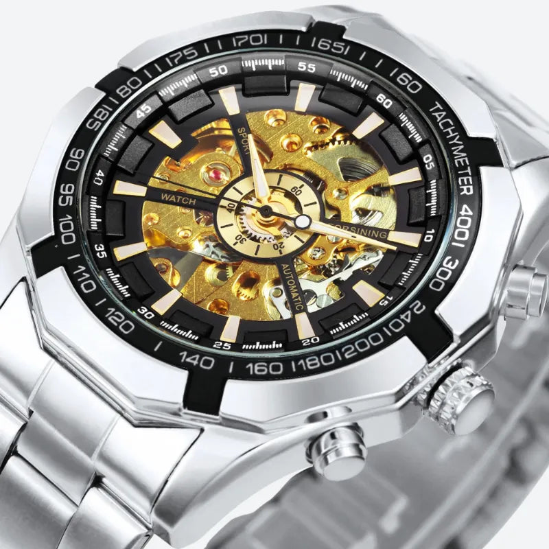 Automatic Skeleton Watch with Sporty Look