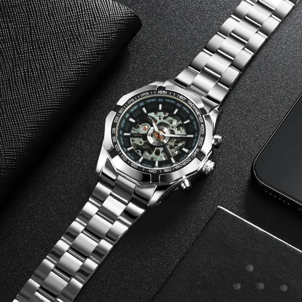 Automatic Skeleton Watch with Sporty Look