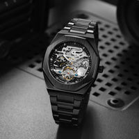 Contemporary Style Skeleton Automatic Watch