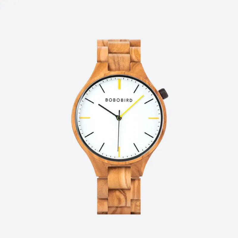 Men's Wooden Watch, Clean Design