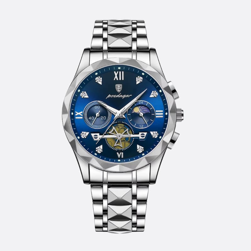 Luxury Multifunctional Quartz Men's Chronograph Watch Image
