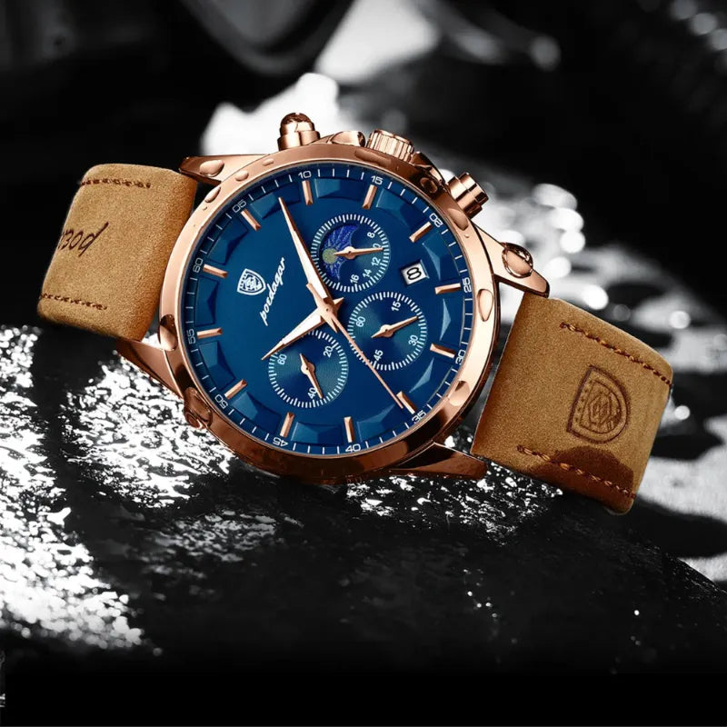 Men's Chronograph Watch, Business Casual Style