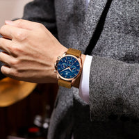 Men's Chronograph Watch, Business Casual Style