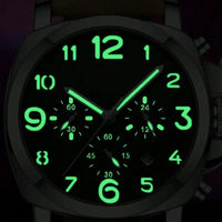Men's Vintage Aviator Style Chronograph Watch