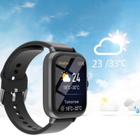 Women's Smartwatch with Gold Dial and Touch Crown