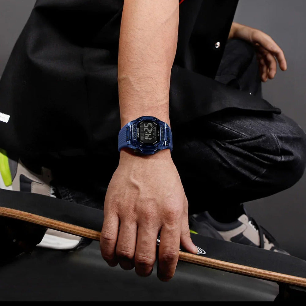 Men's Digital Watch, Chronograph and Dual Display