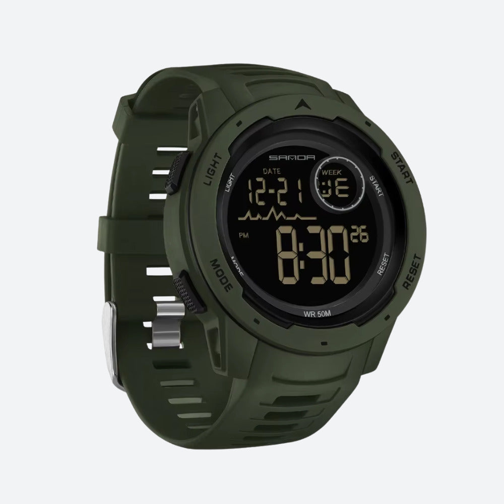 Men's Digital Sports Watch, Silicone Strap