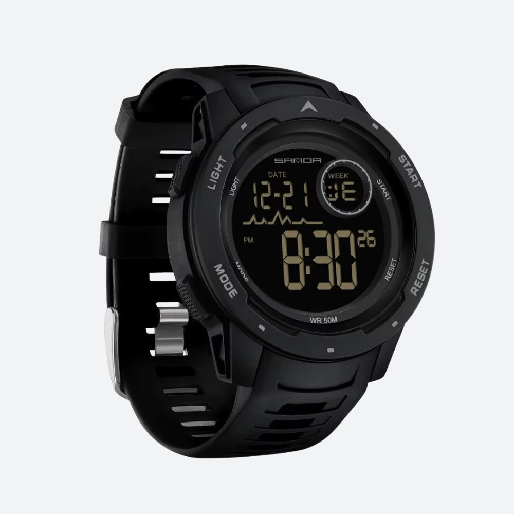 Men's Digital Sports Watch, Silicone Strap