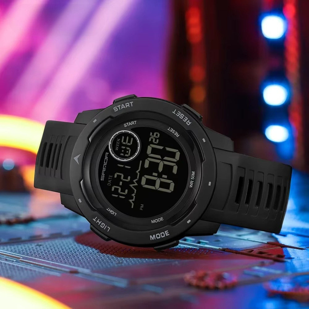 Men's Digital Sports Watch, Silicone Strap