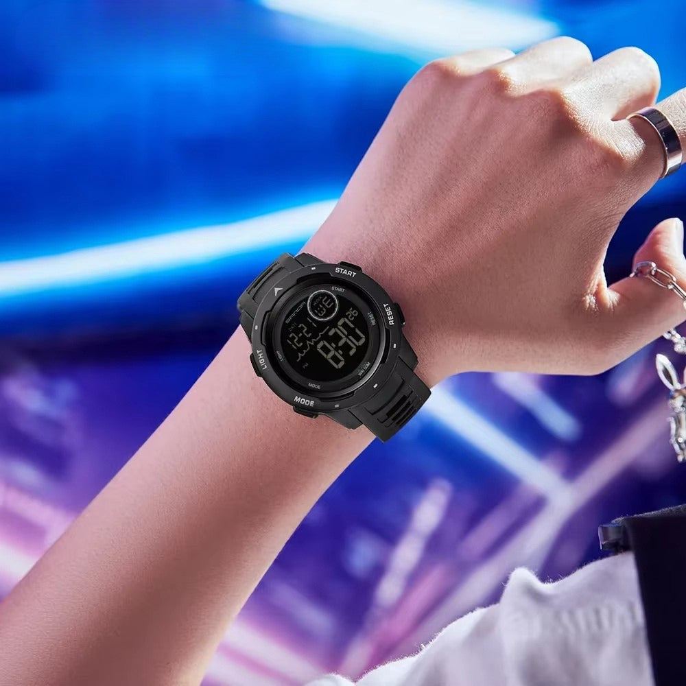 Men's Digital Sports Watch, Silicone Strap