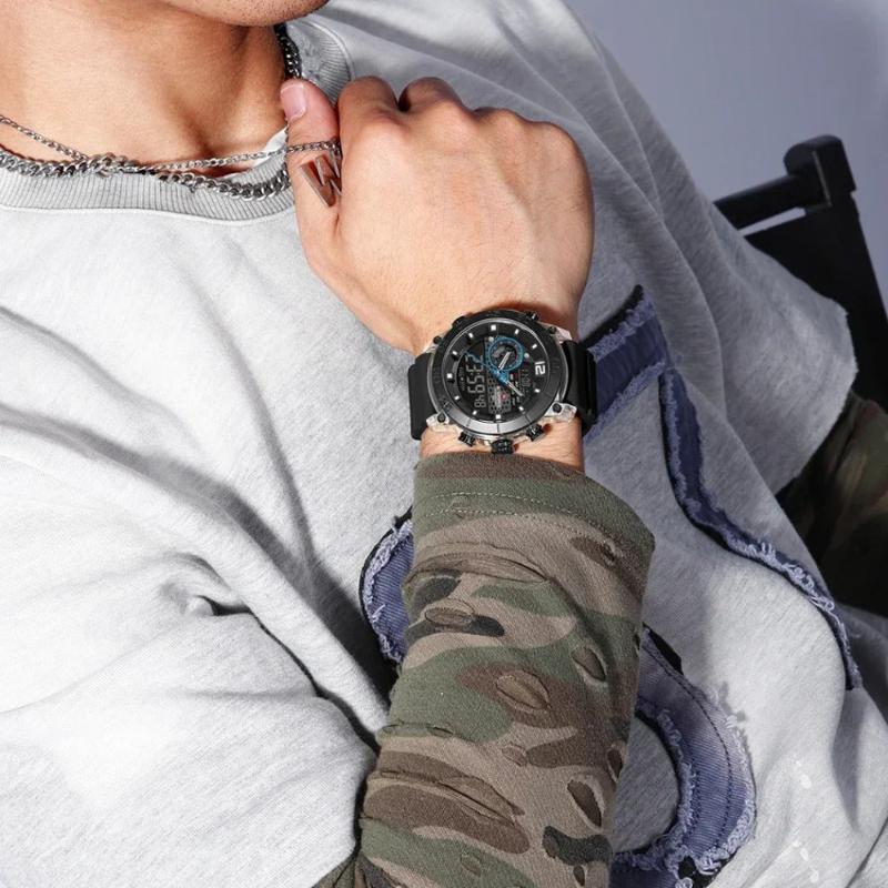 Men's Digital Watch, Dual Display, Chronograph