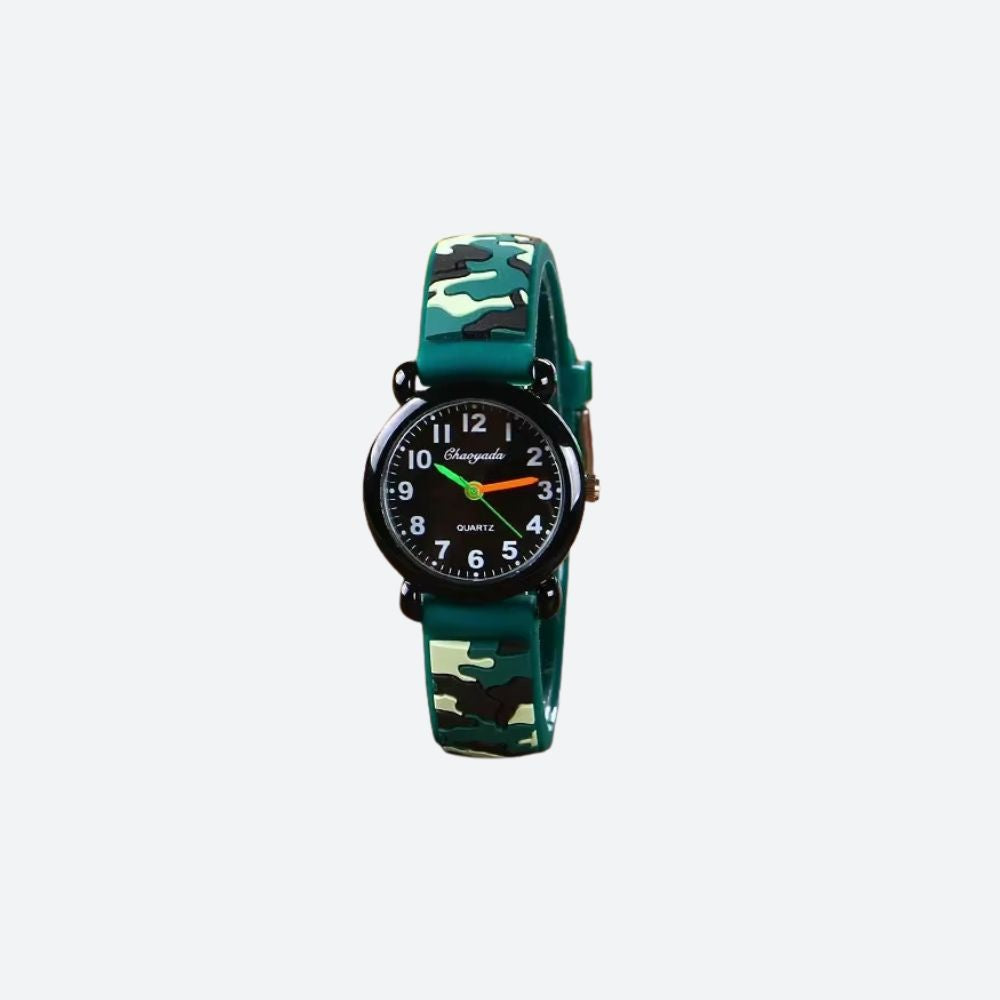 Children's Watch, Ages 3+ - Camouflage Quartz