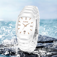 Elegant White Women's Watch Stainless Steel Quartz