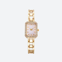 Luxury Square Women's Watch, Steel Bracelet