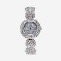 Women's Quartz Watch Entirely Covered in Rhinestones