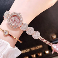 Women's Quartz Watch Entirely Covered in Rhinestones