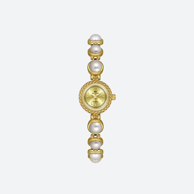 Elegant Medieval Pearl Quartz Women's Watch Image