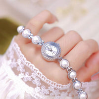 Elegant Medieval Pearl Quartz Women's Watch